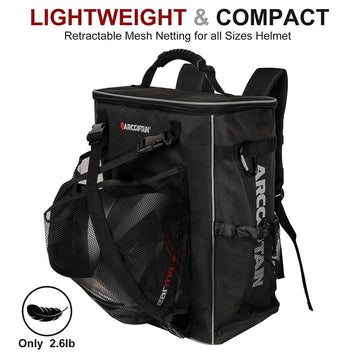 ARCCAPTAIN Welding Backpack Tool Bag , Large Capacity Ultra Light Welding Helmet Backpack