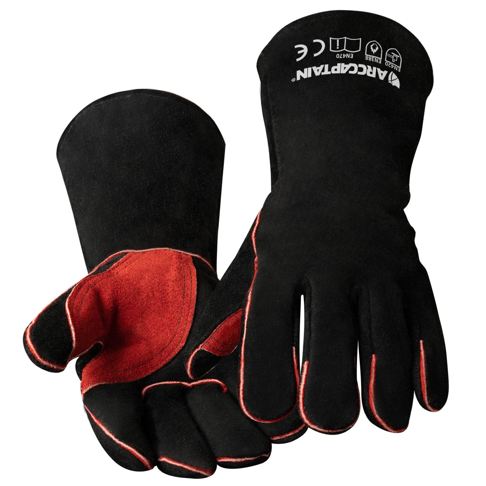 ARCCAPTAIN 16 inches Multifunction Cowhide Leather Welding Gloves